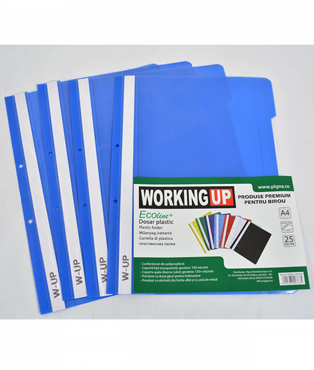 Dosar Plastic WUP 25buc BLEUMARIN
