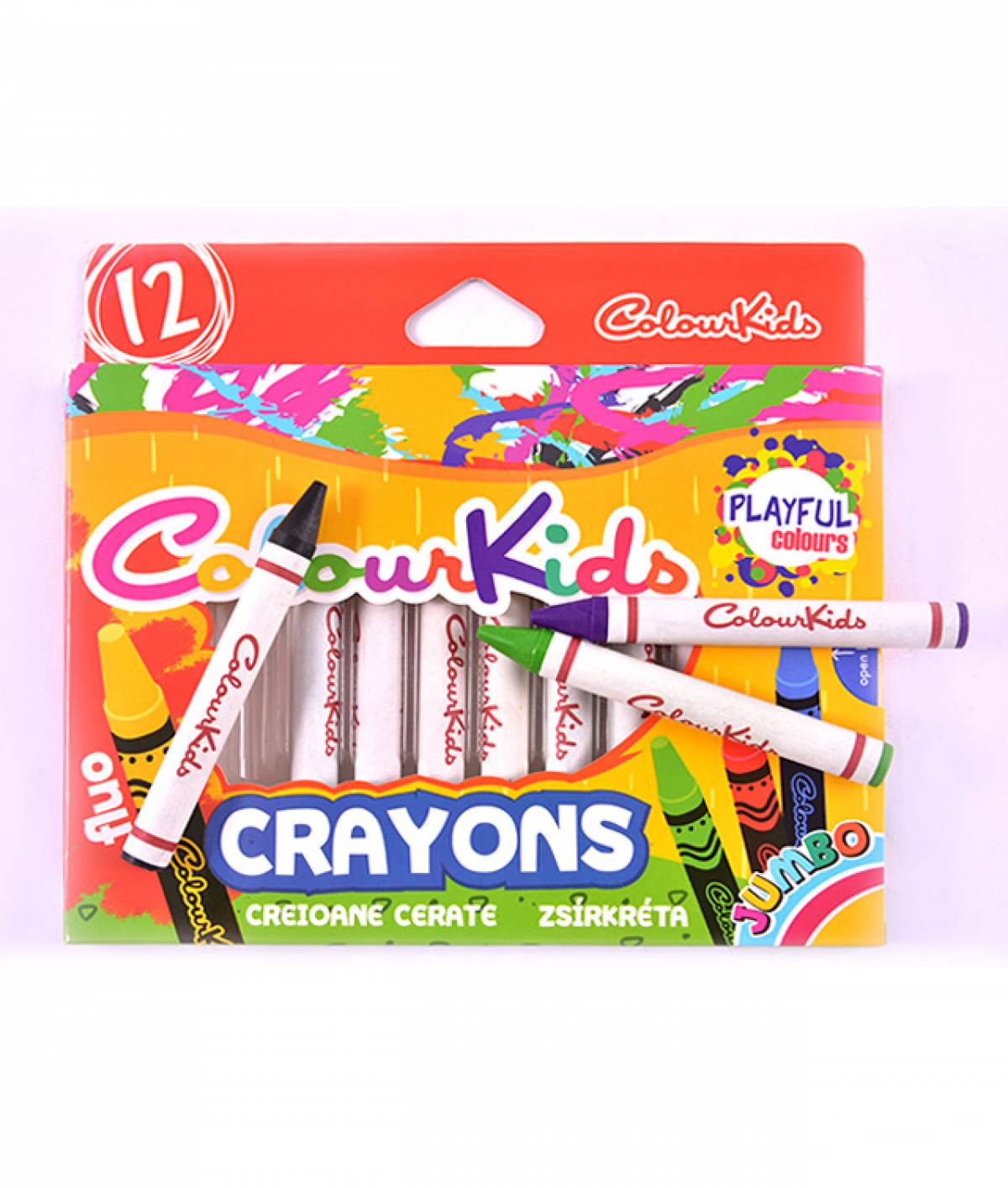 Creioane Cerate Colour KIDS 12 culori Jumbo
