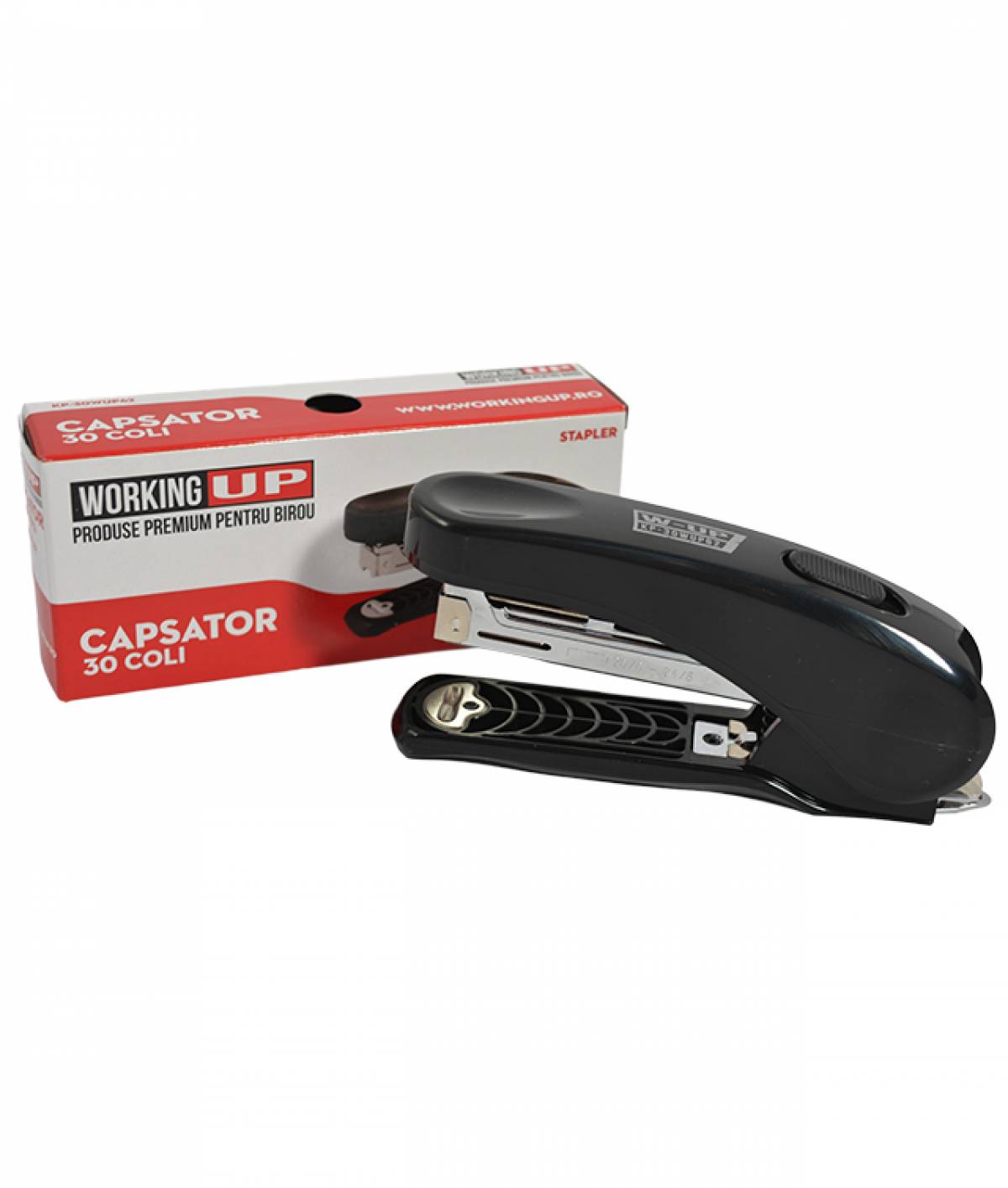 Capsator plastic 30 file (62mm)W-UP NEGRU