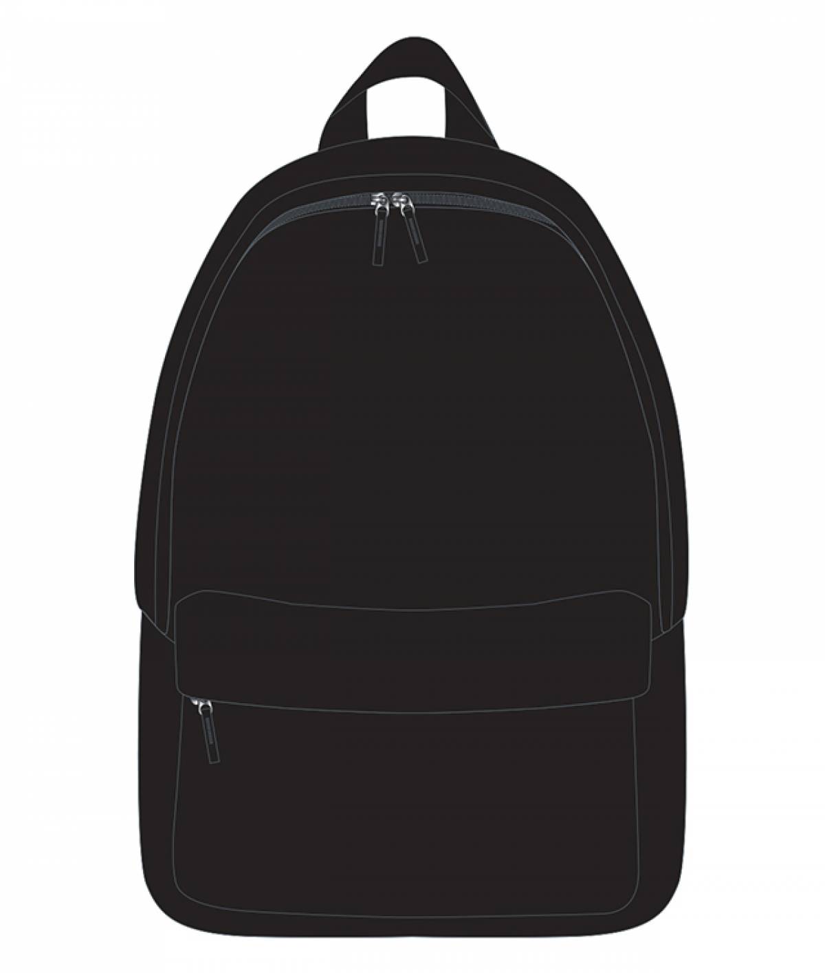 Ghiozdan Scolar SIMPLU 42X30X14CM NEGRU