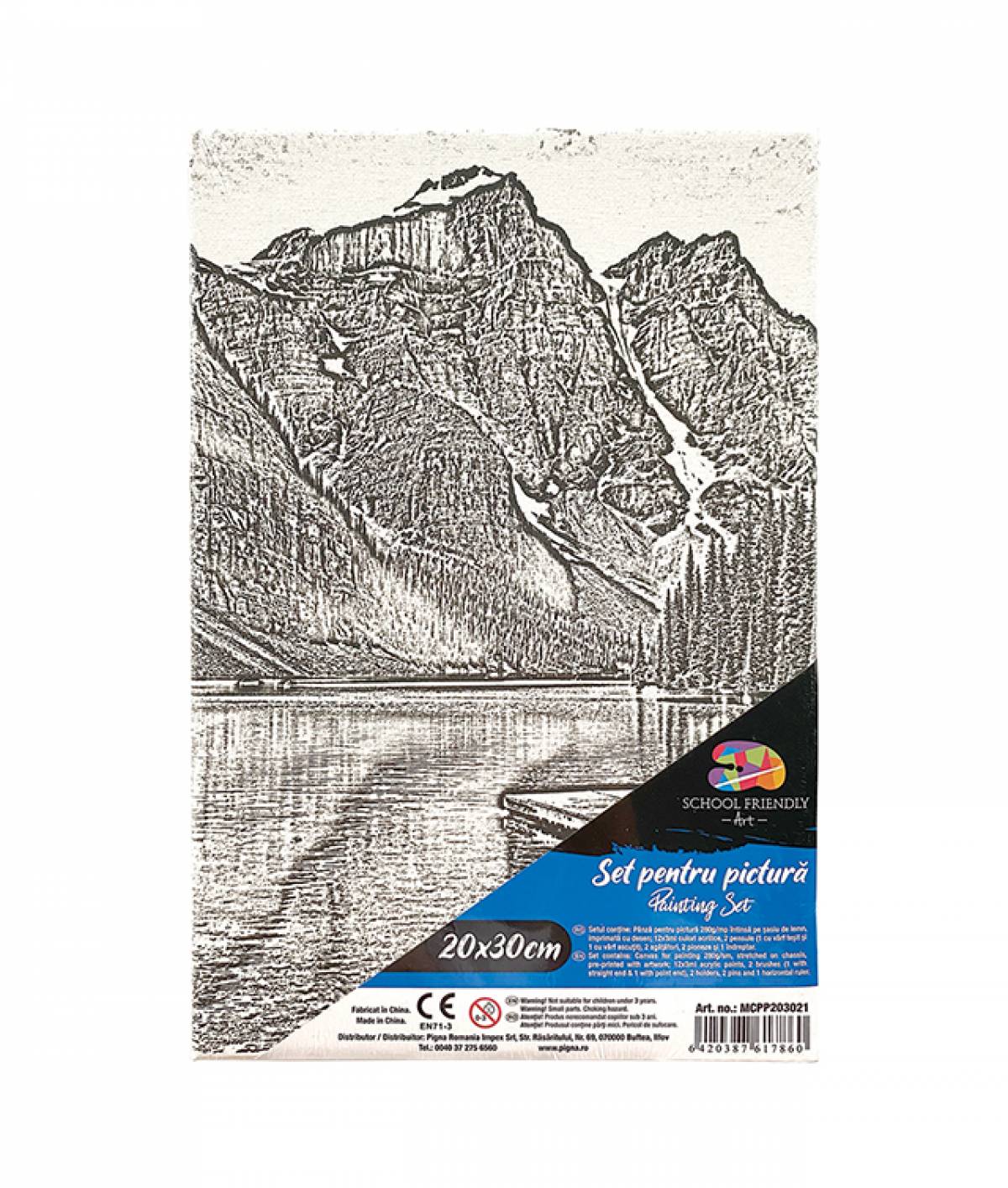 Panza SF ART pre printata sasiu lemn 1 6x2 5cm 20x30cm Peisaj 5
