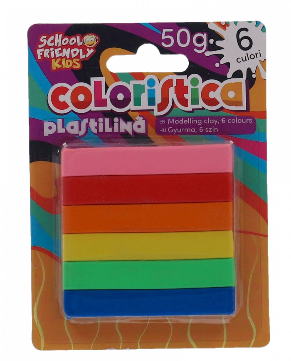 Plastilina 06 culori 50gr COLORISTICA